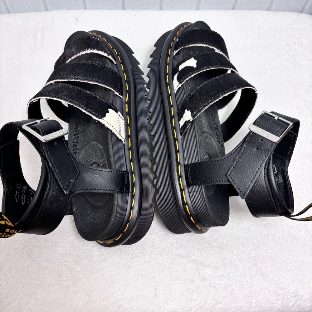 Dr. Martens Black and White Sandals - Picture 7 of 16